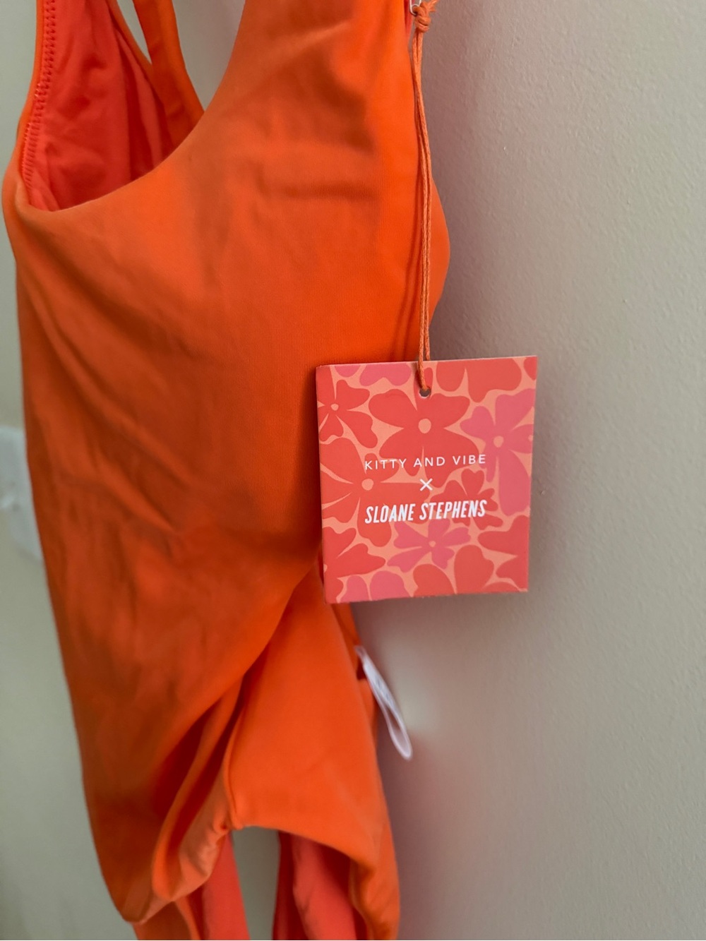 Kitty and Vibe x Sloane Stephens Orange Bandeau Swim